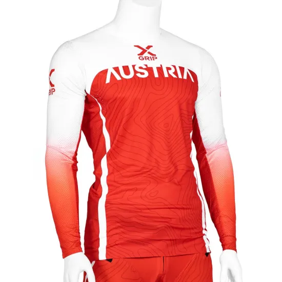 X-GRIP Motocross Jersey Titanium SIXDAYS 2024 TEAM AUSTRIA red XG-2810-009