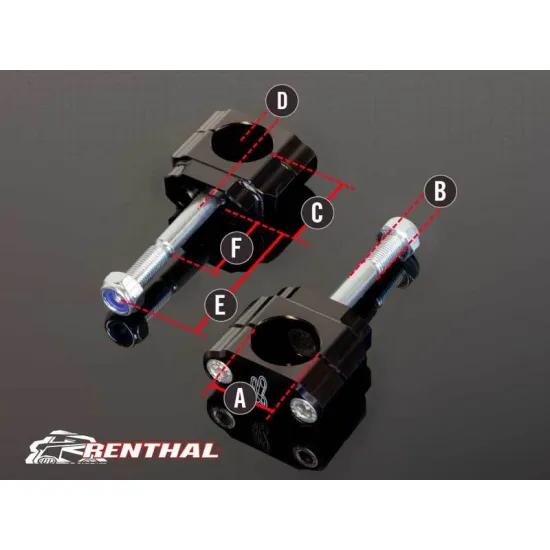 RENTHAL Fatbar/Twinwall Ø28,6mm Bar Mounts CL001