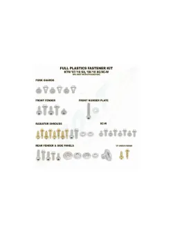 RTECH FULL PLASTIC FASTENER KIT - KTM0710SX0810XC