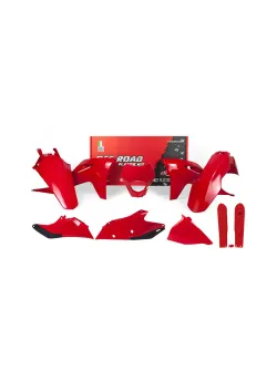 RTECH FULL PLASTIC KIT 7 PCS WITH FRONT HEADLIGHT PLASTIC & FORK PROTECTORS - R-KITGAS-RG0-621