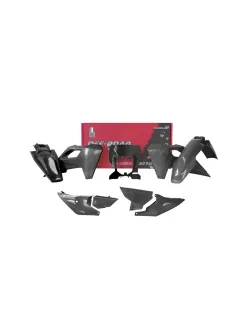 RTECH PLASTIC KIT 7 PCS WITH BLACK FRONT HEADLIGHT PLASTIC - R-KITHSQ-NR0-724