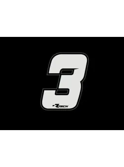 RTECH PVC ADHESIVE NUMBERS NEW STYLE N3 10PCS - R-NUMSIZ103BN