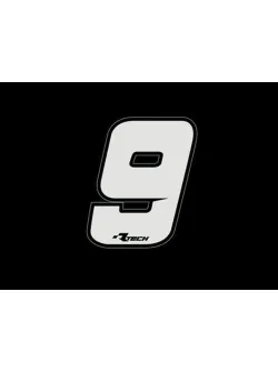 RTECH PVC ADHESIVE NUMBERS NEW STYLE N9 10PCS - R-NUMSIZ109BN