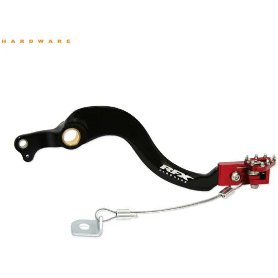 RFX Pro Flexi-Tip Rear Brake Pedal - Black/Red FXRB1090099RD