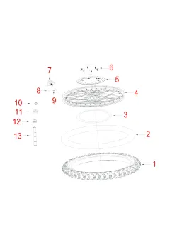 HENGJIAN front wheel axle locking nut  S7-Z300-6-10 (10)