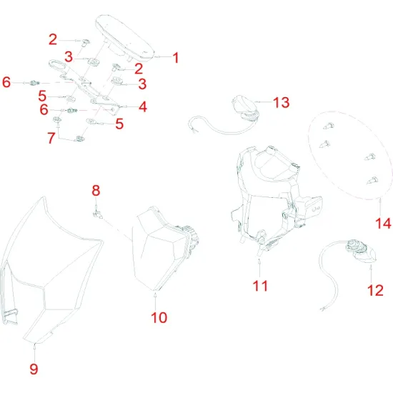 HENGJIAN headlight shell liner  S8-Z300-7A-11 (11)