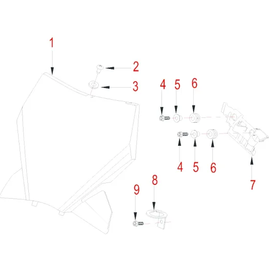 HENGJIAN rendszámtábla tartó S8-Z300-7B-01 (1)