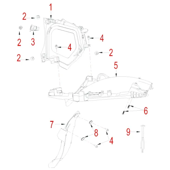 HENGJIAN légszűrő első fedél S7-Z300-13.1-01