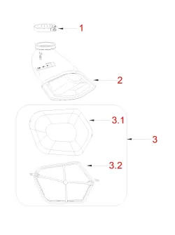 HENGJIAN air filter foam bracket  S7-Z300-14-3.2 (3,2)