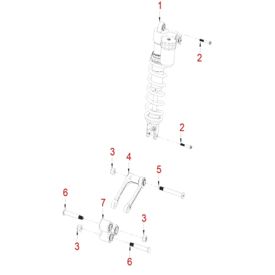 HENGJIAN rear shock assy:foreign spring  S8-Z300-15-01 (1)