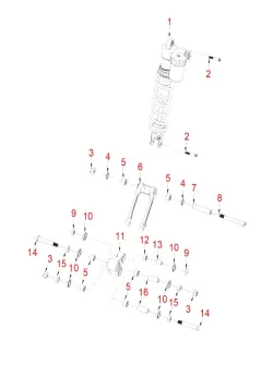 HENGJIAN rear shock assy  S8-Z300-15.1-01 (1)