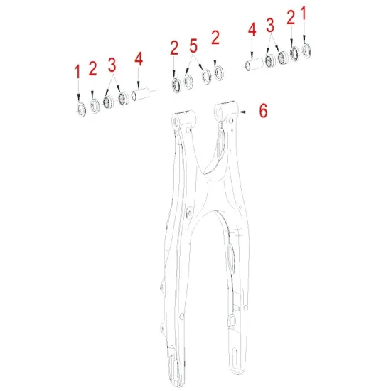 HENGJIAN swingarm(with linkage)  S7-Z300-16.1-06 (6)