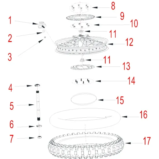 HENGJIAN rear wheel axle  S7-Z300-17-02 (5)