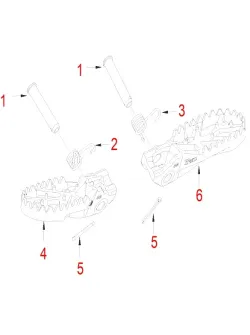 HENGJIAN L front footrest  S7-Z300-18-04 (4)