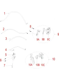 HENGJIAN rear brake bracket (holeф17)  S8-Z300-22.1-10A (10A)