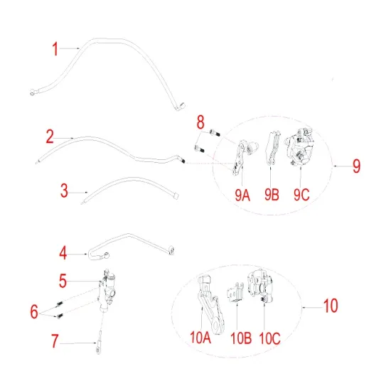 HENGJIAN rear brake bracket (holeф17)  S8-Z300-22.1-10A (10A)