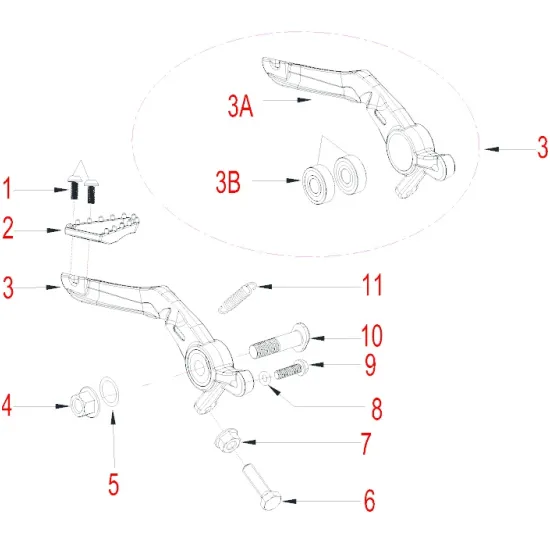 HENGJIAN brake arm assy  S7-Z300-22.2-03 (3)