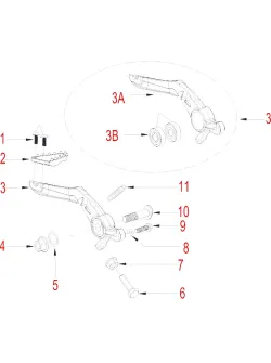 HENGJIAN brake arm bearing 6000RS S7-Z300-22.2-3B (3B)