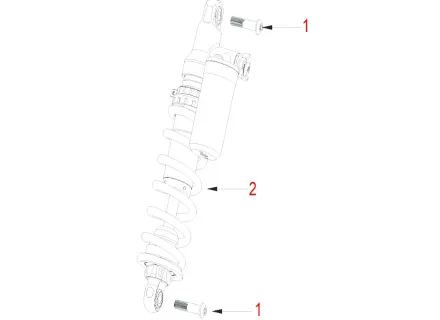 Hátsó lengéscsillapító és összekötőelem