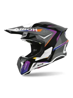 AIROH Twist 3 Motocross Helmet - Hustle Gloss (TW3H38-XS)