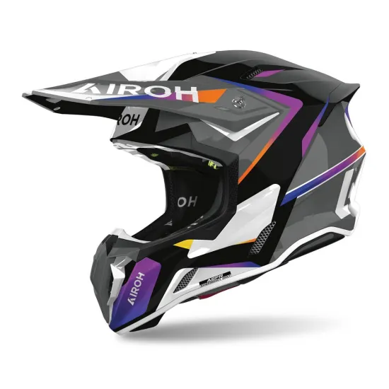 AIROH Twist 3 Motocross Helmet - Hustle Gloss (TW3H38-XS)