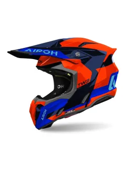AIROH Motocross Helmet Twist 3 Fancy Orange/Blue Gloss