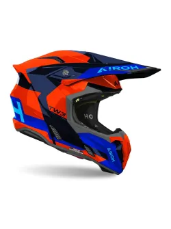 AIROH Motocross Helmet Twist 3 Fancy Orange/Blue Gloss