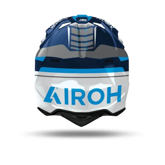 AIROH Motocross Helm Wraaap Conquer Blue Gloss #2