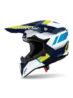 AIROH Motocross Sisak Wraaap Vision Yellow/Blue Gloss (WRAV31-2XS)