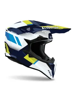 AIROH Motocross Sisak Wraaap Vision Yellow/Blue Gloss (WRAV31-2XS)