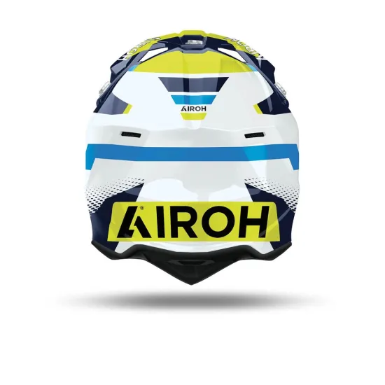 AIROH Motocross Sisak Wraaap Vision Yellow/Blue Gloss (WRAV3 #2