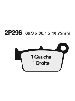 NISSIN Street /Off-Road Sintered Metal Brake pads - 2P-296ST-MX