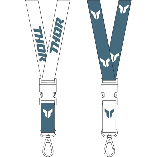 THOR LANYARD THOR STEEL/WHITE 9501-0309