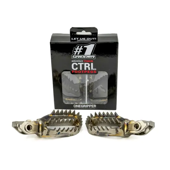 ONEGRIPPER Ti-CTRL Footpegs - Ultra Grip - KTM/HQV/GG/Beta OGFP-TiCTRL-0101UG-00