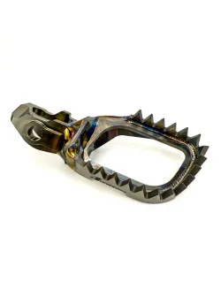 ONEGRIPPER Ti-CTRL Footpegs - Mud-Free - Honda/Kawasaki OGFP-TiCTRL-0201-00