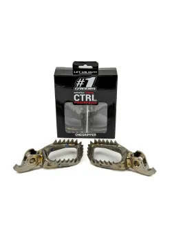 ONEGRIPPER Ti-CTRL Footpegs - Mud-Free - Triumph OGFP-TiCTRL-0501-00