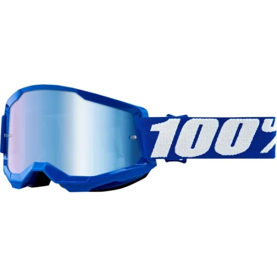 100% STRATA 2 - offroad szemvédő kék - tükrös (50028-00002)