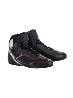 Alpinestars Faster 3 Rideknit Motoros Cipő (Black-Silver-Red) 2510319-1930-85