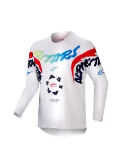 Alpinestars Racer Hana Gyerek Motocross 2024 Mez (Feh&eacute;r-Piros) 3778324-258-L