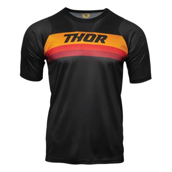Thor MTB Assinst Rövidujjú Póló (Fekete-Narancs) 5120-0049-XXL